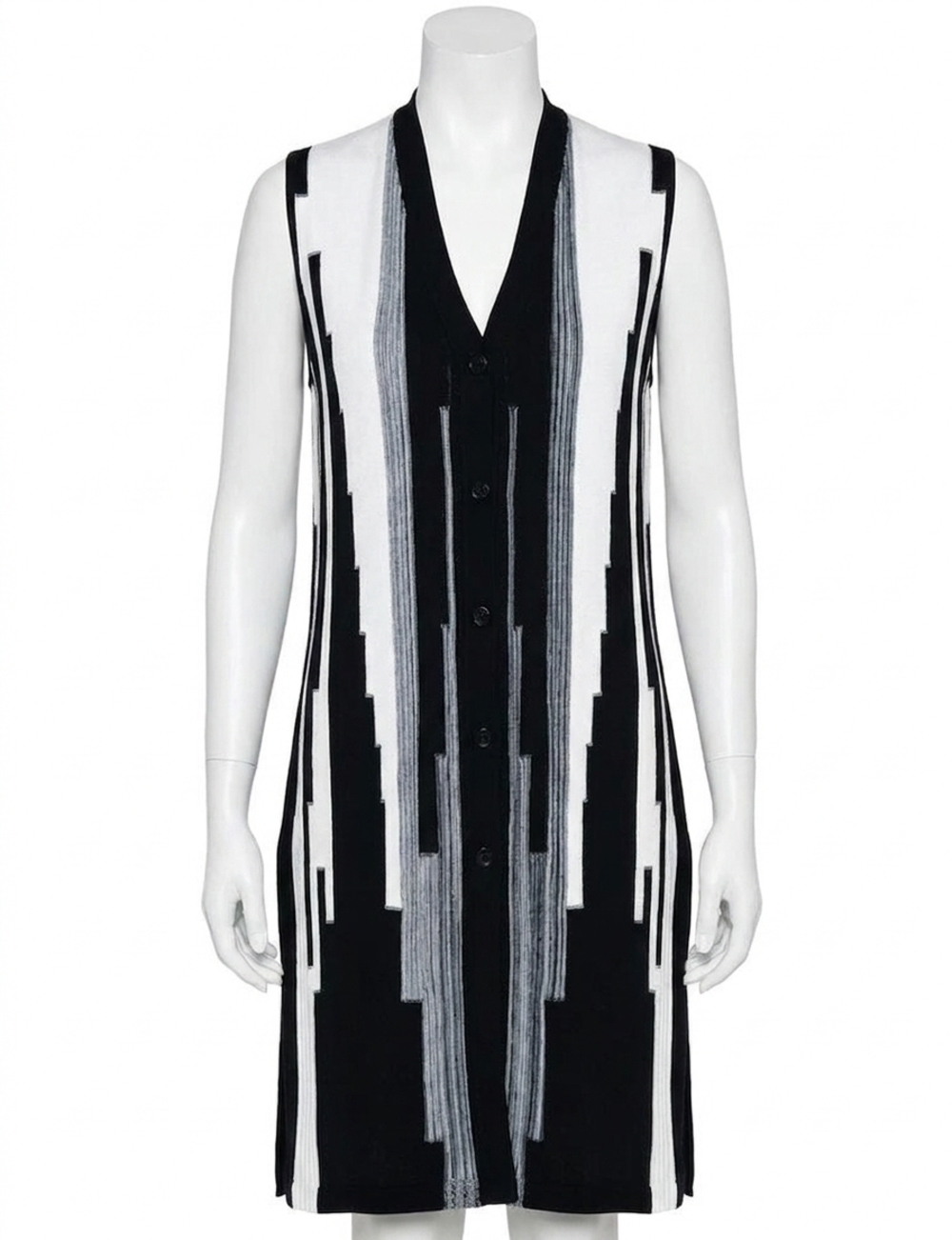 NEW STELLA CARAKASI a-list vest in black/soft white